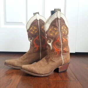 Justin's Vintage Suede Cowboy Boots